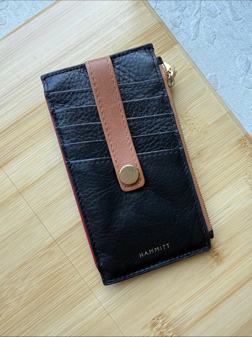 Hammitt 210 West Card Holder (Neutral Multi - Black/Tan)